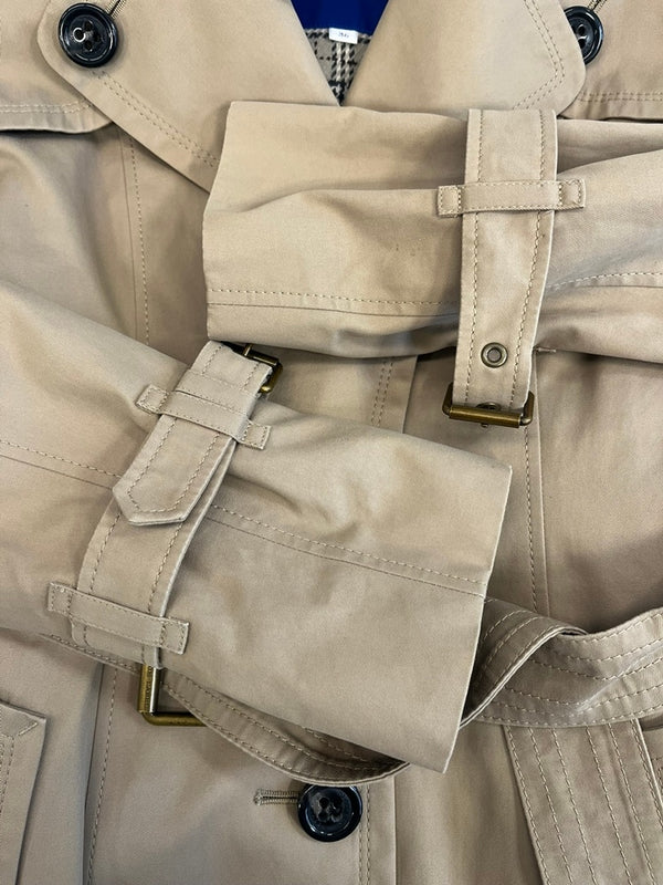 バーバリー Burberry BERBERRY BLUE LABEL バーバリーブルーレーベル ライナー付き トレンチコート ノバチェック ベルト E1A06-830-42 コート ベージュ 36 101LT-183