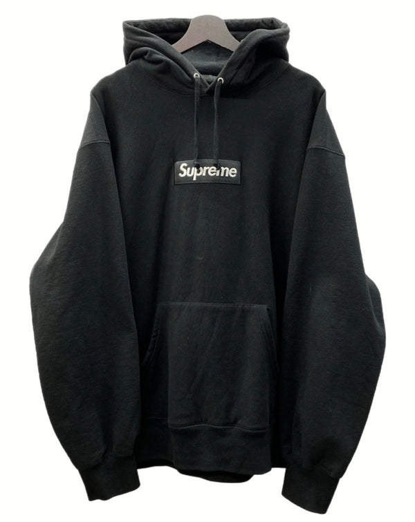 シュプリーム SUPREME Box Logo Hooded Sweatshirt ボックス ロゴ パーカー フーディ プルオーバー スウェットシャツ 刺繍 BLACK 黒 XL パーカ ワンポイント ブラック 104MT-643