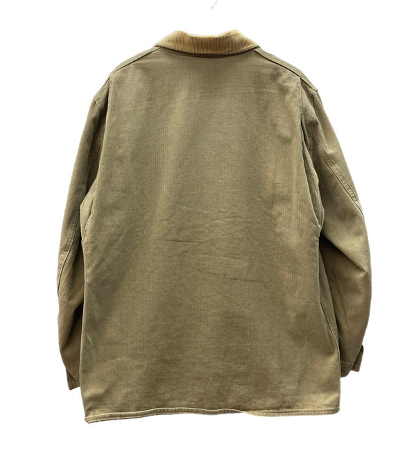エルエルビーン L.L.Bean 80s 80年代 HBT ヘリンボーン カバーオール ブランケット ハンティング USA製 ジャケット 無地 カーキ Lサイズ 104MT-1988