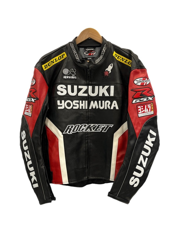 ロケット ROCKET Suzuki スズキ ヨシムラ レザージャケット バイカージャケット レーシングジャケット ジャケット マルチカラー Lサイズ 101MT-5219