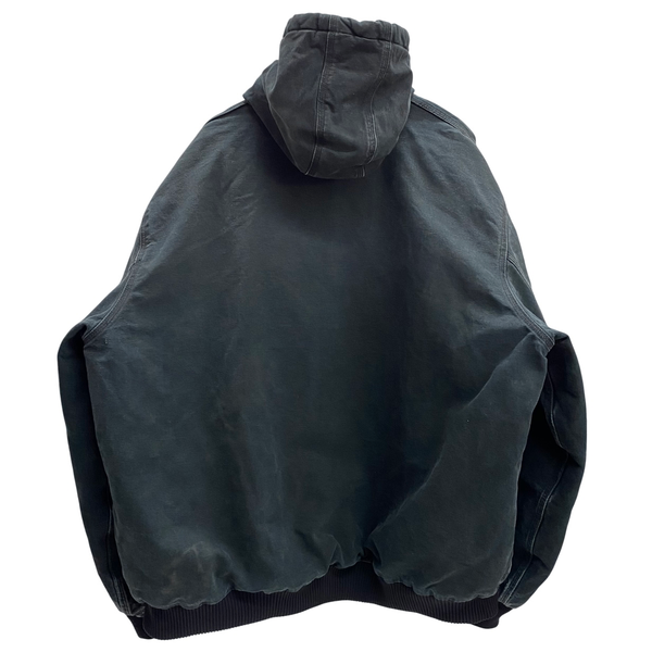 【曜日割引対象外】 カーハート Carhartt USA製 アクティブジャケット ダック ジャケット ブラック 4XLサイズ 201MT-4606 VB