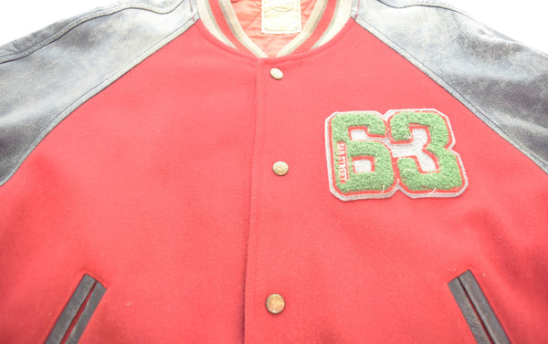 サブストリート Sab Street  90年代 メルトン ウールスタジャン ジャケット レッド 103MT-3240