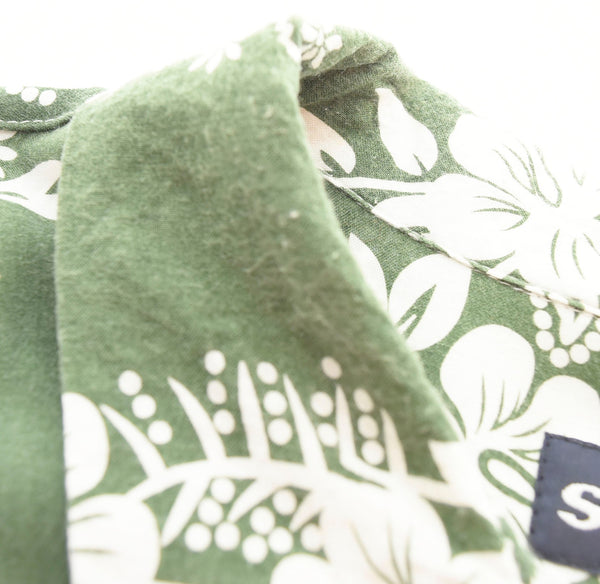 ステューシー STUSSY HAWAIIAN PATTERN SS SHIRT アロハシャツ 緑 半袖シャツ グリーン Mサイズ 103MT-1616