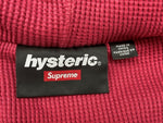 シュプリーム SUPREME × HYSTERIC GLAMOUR ヒステリックグラマー 24FW Thermal Lined Zip Up Hooded Sweatshirt 赤 パーカ プリント レッド Lサイズ 104MT-1689