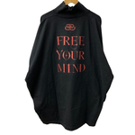 バレンシアガ BALENCIAGA 20AW Free Your Mind フリーユアマインド ハイネック ロングスリーブ ロンT ブラック Lサイズ 201MT-4811