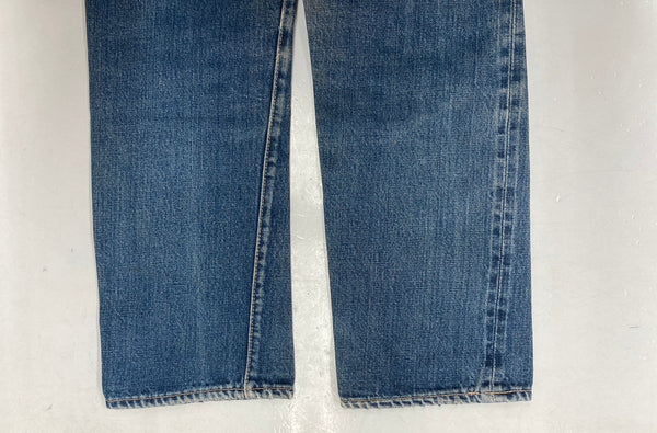 リーバイス Levi's 501 BIG E 60s 60年代 Vintage ヴィンテージ ジーンズ デニムパンツ ジーパン 足長R ボタン裏4 4つボタン 赤耳 青 無地 デニム ブルー 104MB-175