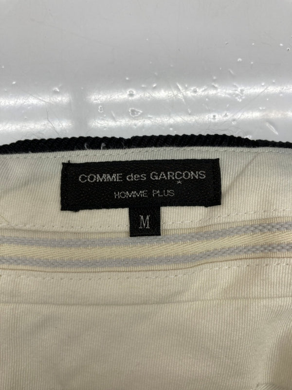 コムデギャルソン COMME des GARCONS HOMME PLUS Pleats Short Pants プリーツ ショート パンツ ジップフライ ワイド 短パン ハーフパンツ 黒 無地 PO-P027 ハーフパンツ ブラック Mサイズ 104MB-404