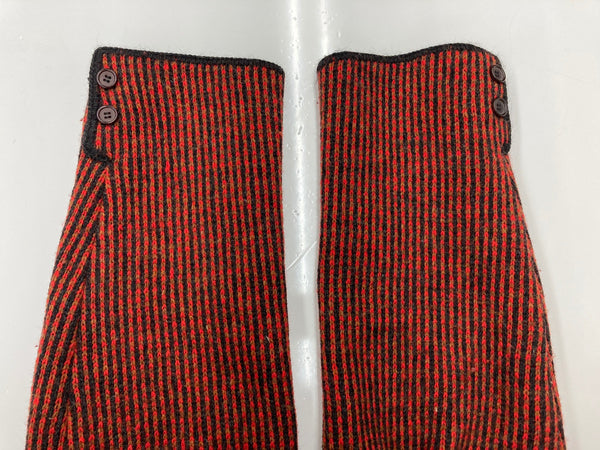 ヴィンテージ vintage 60s~ 60年代 SUN フロントポケット ニット セーター アウター  カーディガン ストライプ レッド 104MT-1906