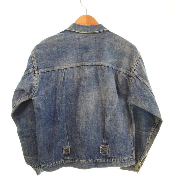 リーバイス Levi's 506xx 1st 40年代 40s 40'S 1947 前期 片面タブ BIGE 革パッチ VINTAGE DENIME JACKET ファースト ヴィンテージ デニム オリジナル ジャケット ブルー 103MT-2181