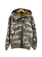 アビレックス AVIREX N-2B フライトジャケット ミリタリージャケット 地図プリント 緑 6152148 XL ジャケット カーキ 101MT-5314