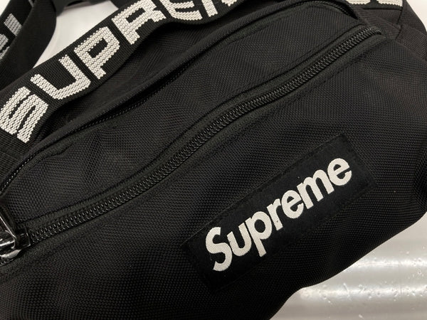 シュプリーム SUPREME 18SS Waist Bag ウエスト バッグ ポーチ CORDURA BOXロゴ かばん 黒 バッグ メンズバッグ ボディバッグ・ウエストポーチ ロゴ ブラック 104B-95