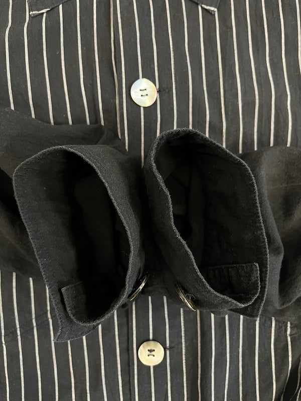 ファセッタズム FACETASM STRIPED ZIPPER SHIRT ストライプ ジッパー シャツ MIMI-SH-U03 サイズ4 長袖シャツ ブラック 101MT-4987