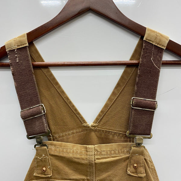 【曜日割引対象外】 カーハート Carhartt 60's 70's ダブルニー デカCボタン つなぎ・オーバーオール ベージュ 201MB-1097 VB