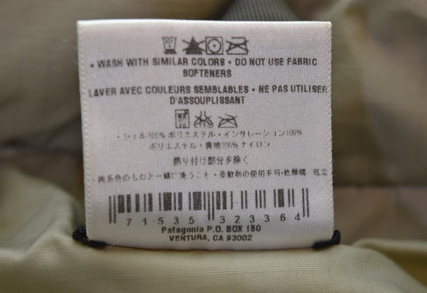 パタゴニア PATAGONIA 00年製 PUFF BALL  SWEATER パフボールセーター中綿ジップアップパーカー 83970 ジャケット カーキ Mサイズ 103MT-3323