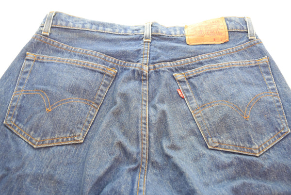 リーバイス LEVI'S USA製 80's 505-0217 ストレートデニムパンツ 青 505-0217 デニム ブルー 36 103MB-404