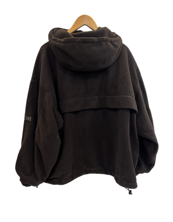 シーシー SEE SEE 23AW LIGHT FLEECE JACKET ライト フリース ジャケット アノラック パーカー ジャケット ブラック Lサイズ 101MT-4888