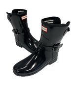 ハンター HUNTER リファインド アジャスタブル グロス ショート バックストラップ 黒 WFS2008RGL レディース靴 ブーツ その他 ブラック UK5（参考サイズ25CM） 101sh-2222