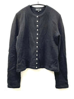 アニエスベー agnes b. カシミヤ プレッション カーディガン ブラック 3 601LT-19