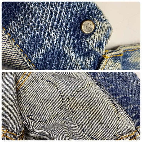 【曜日割引対象外】 リーバイス Levi's 70's~ 4th ワッペン デニムジャケット ジャケット ブルー 36サイズ 201MT-4471 VB