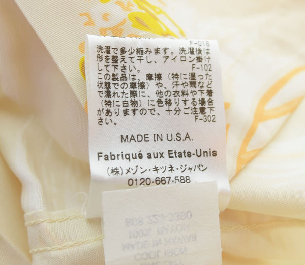 メゾンキツネ MAISON KITSUNE アロハシャツ ハワイアンシャツ ベージュ KMH30500 半袖シャツ ベージュ SSサイズ 103MT-1972