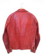 ルイスレザー Lewis Leathers 70s' ELECTRA 70s エレクトラ ライダースジャケット ロンジャン 40 ジャケット レッド 103MT-2848