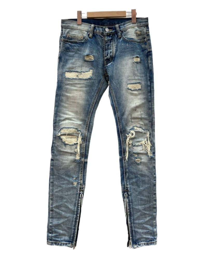 ミニマル mnml M1 DENIM スキニー デニム パンツ ボタンフライ 