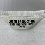 クーティープロダクションズ COOTIE PRODUCTIONS ロンT ホワイト Lサイズ 201MT-4315