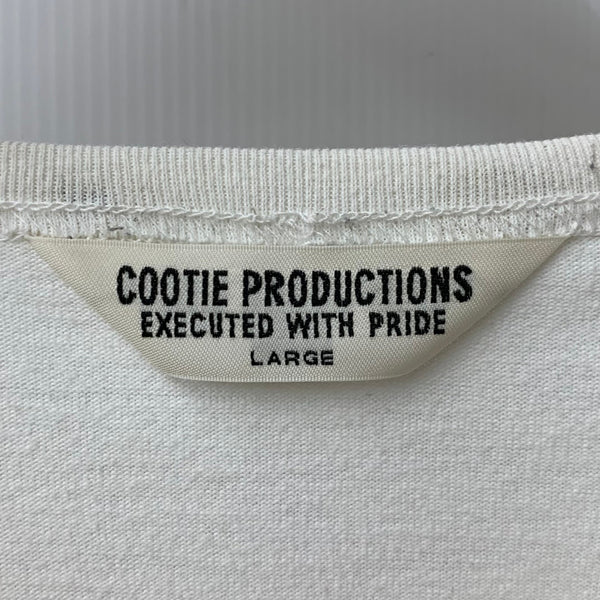 クーティープロダクションズ COOTIE PRODUCTIONS ロンT ホワイト Lサイズ 201MT-4315