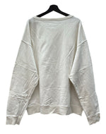 メゾンマルジェラ Maison Margiela 19AW OVERSIZE SWEATSHIRT オーバーサイズ スウェットシャツ クルーネック 長袖 白 S50GU0101 S25405 サイズ 44 スウェット プリント ホワイト 104MT-2210
