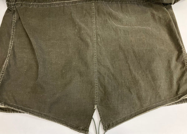 ミリタリー military 60's 60年代 US.ARMY 米軍 実物 ガスプロテクトコート ミリタリージャケット モッズコートノーカラー フィッシュテール VINTAGE ヴィンテージ MEDIUM コート カーキ Mサイズ 101MT-4906