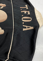 バンソン VANSON BONDING RIDERS JACKET ボンディング ライダース ジャケット 武装戦線 T.F.O.A CROWS スカル 裏起毛 アウター 黒 ジャケット 刺繍 ブラック 2XLサイズ 104MT-1343