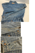 リーバイス Levi's 60’s～70's 60年代 70年代 70505 BIGE ビッグE 不均等V トラッカージャケット デニムジャケット Gジャン 4th vintage ヴィンテージ - ジャケット ブルー 101MT-4123