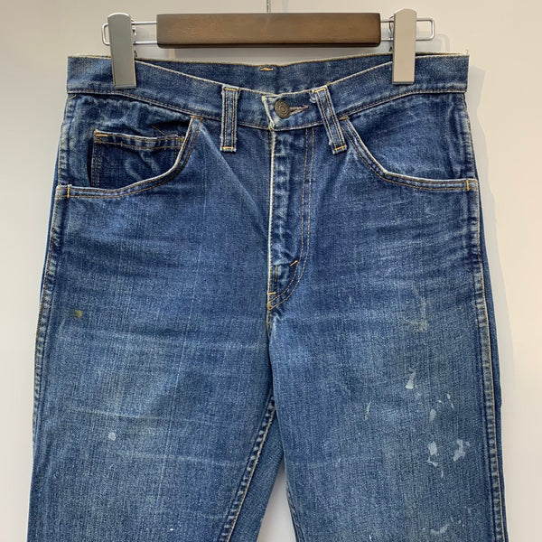 【曜日割引対象外】 リーバイス Levi's 60's Big E テーパード デニムパンツ スーパースリム 刻印M 42TALON USA製 デニム ブルー 201MB-801 VB