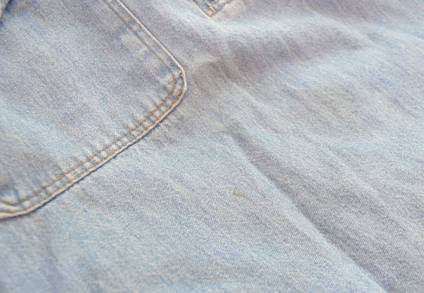 ハーレーダビッドソン Harley-Davidson ハーフジップ デニムシャツ 長袖シャツ ブルー 103MT-3430