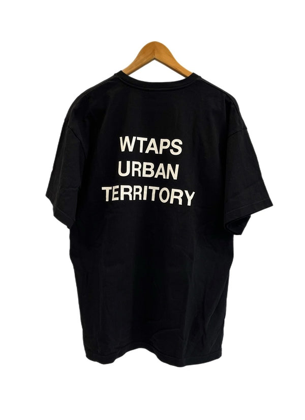 ダブルタップス WTAPS 23SS SNEAK URBAN TERRITORY アーバンテリトリープリントTシャツ 半袖カットソー 黒 3 Tシャツ ブラック 101MT-5246