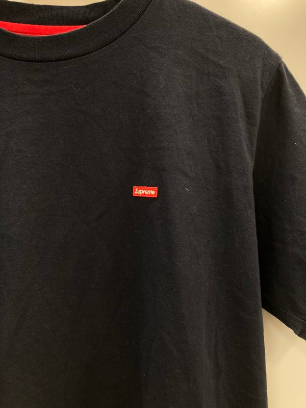 シュプリーム SUPREME ボックスロゴ クルーネック 半袖カットソー Tシャツ ネイビー Mサイズ 101MT-3502