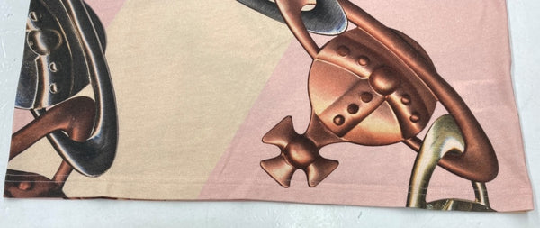 ヴィヴィアンウエストウッド Vivienne Westwood 23SS Orb logo print Classic Graphic T-shirt オーブ 総柄 グラフィック 半袖 カットソー クルーネック PINK 3G01000G-J004M-GO Tシャツ ロゴ ピンク XSサイズ 104LT-160