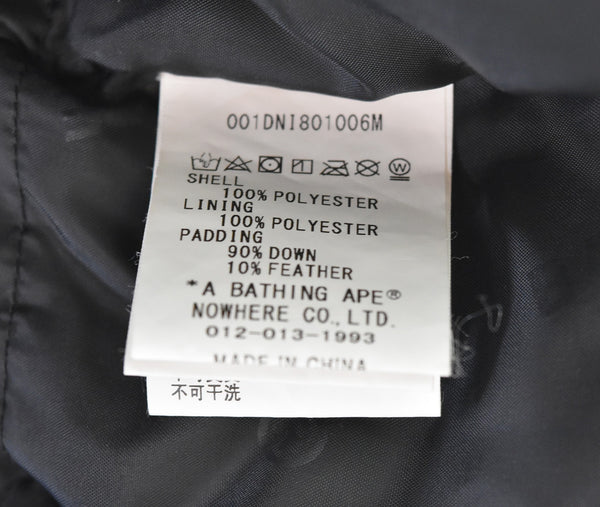 アベイシングエイプ A BATHING APE  Grid CAMO ダウンフーディージャケット down hoodie jacket スノボ 001DNI801006M ジャケット マルチカラー Mサイズ 103MT-3108