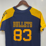 【曜日割引対象外】 チャンピオン Champion 70's 80's バータグ USA製 BULLETS ナンバリング Tシャツ ネイビー Lサイズ 201MT-4219 VB