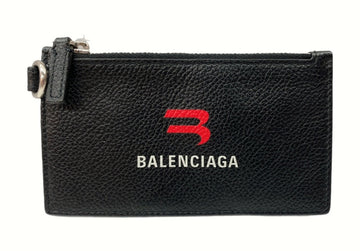 バレンシアガ BALENCIAGA FRAGMENT CASE フラグメント ケース 財布 カード コイン 黒 財布・ケース メンズ財布 ロゴ ブラック 104wallet-14