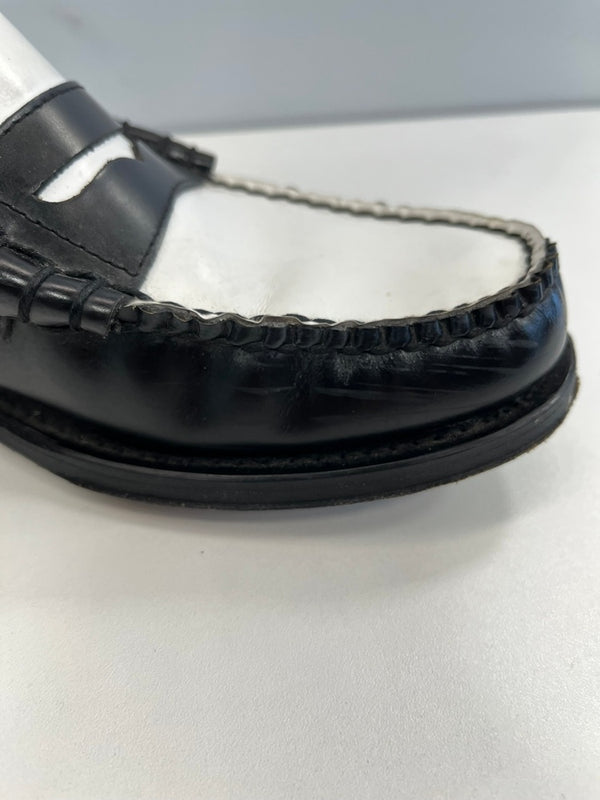 ジーエイチバス G.H.BASS Weejuns LARSON ラーソン ツートンカラー コイン ローファー 白 黒 BA11010H 001 メンズ靴 ローファー ブラック サイズ42 101sh-2090