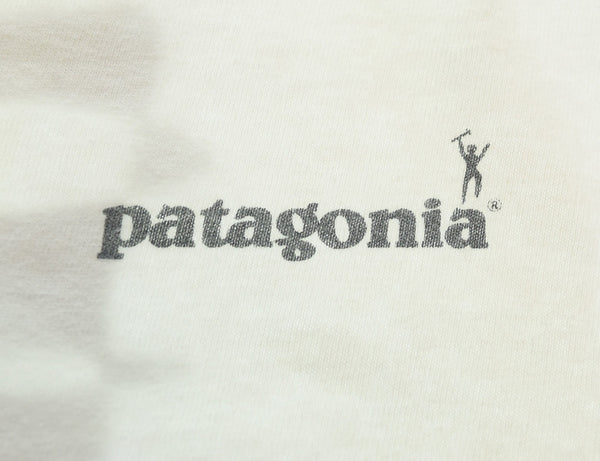 パタゴニア PATAGONIA 90s Organic cotton Benefical T's Made in USA 90's ベネフィシャルT USA製 ロンT ホワイト LLサイズ 103MT-3218