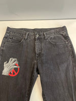 オフホワイト OFF WHITE ×UNDER COVER 19AW 5ポケット デニムパンツ スキニーパンツ OMYA027G19812011 デニム ブラック 33 101MB-702