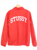 チャンピオン Champion STUSSYステューシー 裏ボア コーチジャケット C8-J626 ジャケット レッド Sサイズ 103MT-3192
