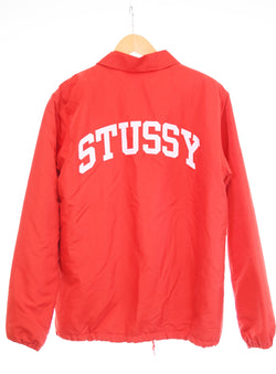 チャンピオン Champion STUSSYステューシー 裏ボア コーチジャケット C8-J626 ジャケット レッド Sサイズ 103MT-3192