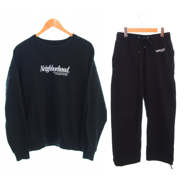 ネイバーフッド NEIGHBORHOOD 24AW HOME SET UP ホーム セットアップ スウェット スウェットパンツ LOGO ロゴ 242QTNH-CSM01 トップスその他 ブラック Mサイズ 103MT-1870