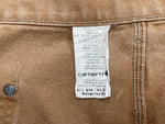 カーハート Carhartt 00's メキシコ製 ダック ダブルニー ペインターパンツ ワークパンツ 茶色 無地 ボトムスその他 ブラウン 44×32 104MB-88