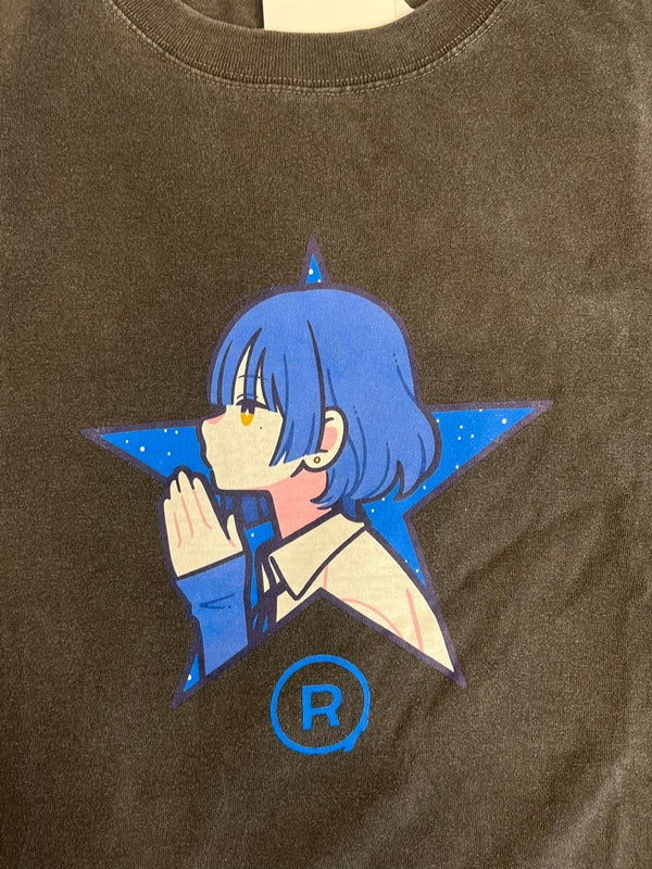 コンバース CONVERSE TOKYO ぼっち・ざ・ろっく！ 美好よしみ GRAPHIC TEE UNISEX 墨黒  A2859UTS017 Tシャツ ブラック フリーサイズ 101MT-4825