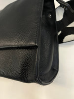 イアパピヨネ ear PAPILLONNER ワイドテープショルダーバッグ 黒無地×ダルメシアン柄テープ レザーバッグ バッグ レディースバッグ ショルダーバッグ・メッセンジャーバッグ ブラック 101bag-194