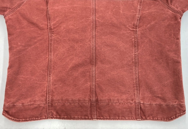 カーハート Carhartt ACTIVE JACKET アクティブ ジャケット 裏地ボア ダック ジップアップ アウター 赤 ジャケット ロゴ レッド XLサイズ 104MT-1458